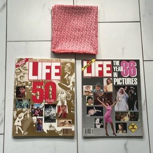 VINTAGE Trio collection LIFE MAGAZINES with LIFE SCARF